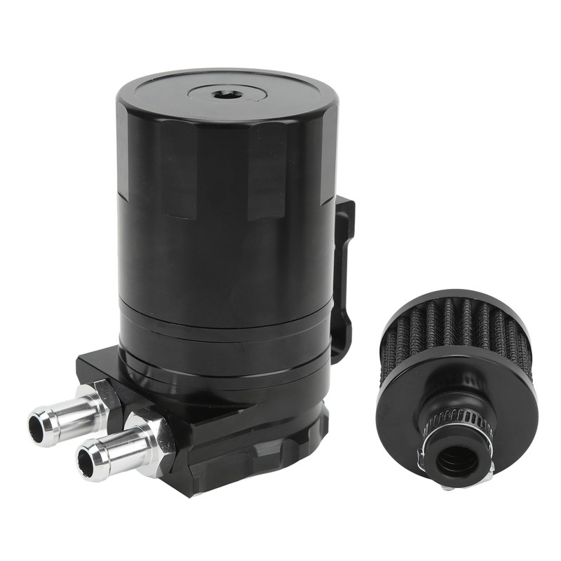 Car Oil Catch Can Internal Baffle Dual Chamber Filter Aluminium