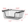 Oceanstar BSM1804 Stackable Metal Wire Storage Basket Set, Set of