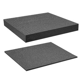 2 x Tool Box Camera Case Foam Cube Foam Insert Tool Grid Foam Protective Case for Camera and Tools 405 x 305 x 10 mm 405 x 305 x 25 mm Kiuiom