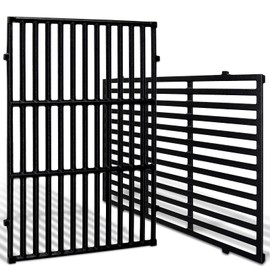 Adviace 17.5 Inch 7638 Cast Iron Grill Grates Replacement for Weber Spirit I & II 300 Series, Spirit E/S-310, E/S-320, E/S-330, Genesis Silver B/C, Spirit 700, Genesis Gold B/C, Genesis Platinum B/C.