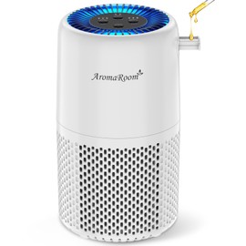 Purificador de aire para el hogar, recámara, AromaRoom H13 HEPA Filtro de aire para fumar, polen, caspa de olor, filtro 3 en 1 con modo de sueño, limp