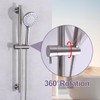 HAMOLER Wall Mount Shower Slide Bars with Handheld Shower Head