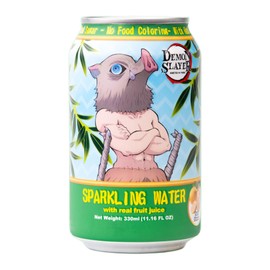 Demon Slayer Yuzu Sparkling Water – 11.16 fl oz (330 ml) Cans – Inosuke Hashibira Collectible Anime Design (6-Pack)
