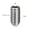 sourcing map Ball Point Set Screws, M6 x 12mm 304