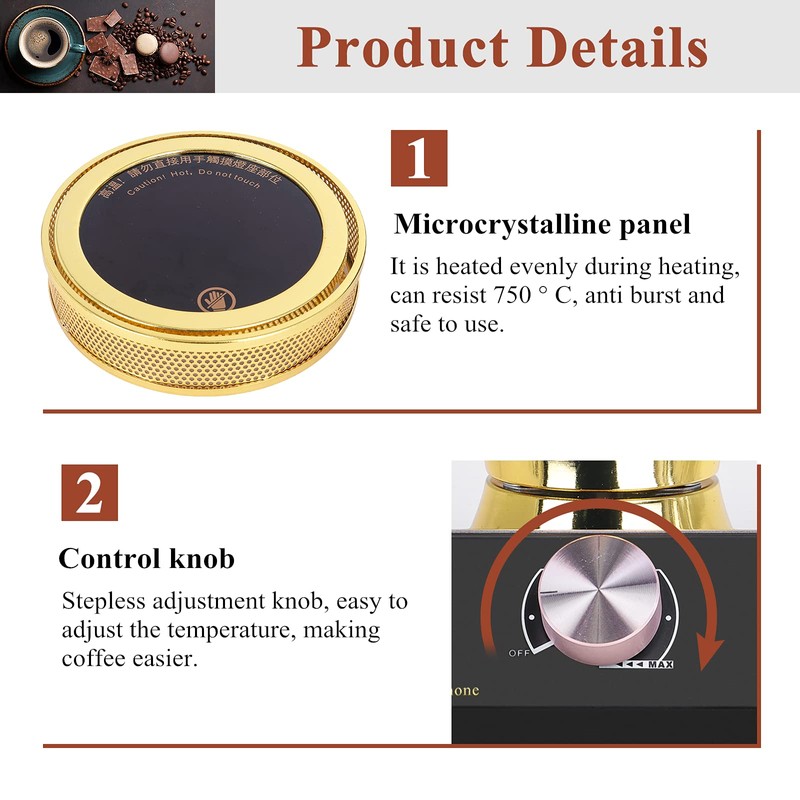 Msfullsea Halogen Beam Heater Burner halogen siphon coffee burner Heater