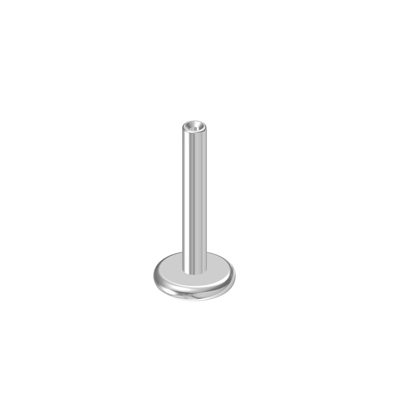 NewkeepsR 16G×8mm Threadless Flat Back Labret Stud Post Replacement, Implant