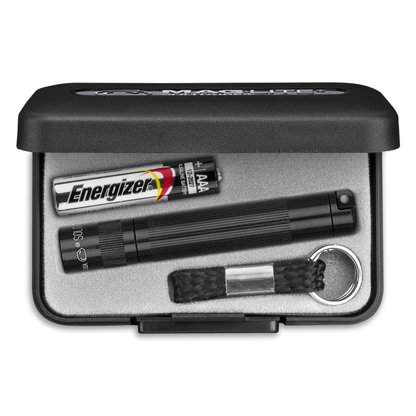 Maglite Solitaire Incandescent 1-Cell AAA Flashlight in Presentation Box Black