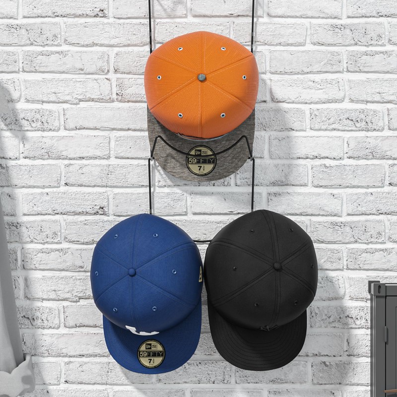 LINFIDITE 10 Pack Hat Rack Hanger Holder Organizer Flexible Multi