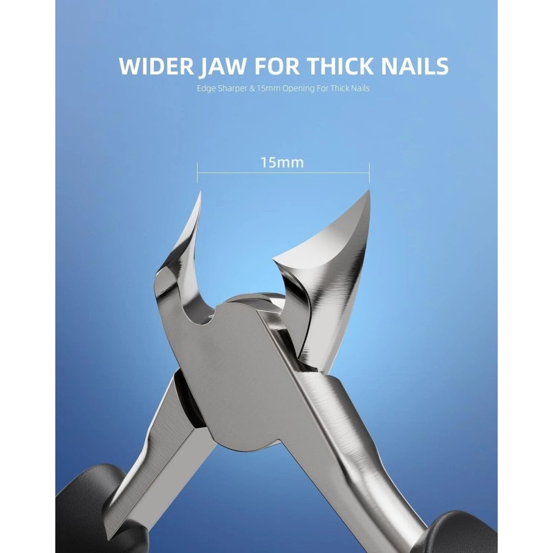 Kaasage Nail Clippers for Thick & Ingrown Toenails - Sharp