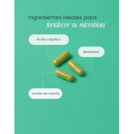 nutriADN – GUT SUPPORT – Suplemento Intestinal 90 Cápsulas | Candida Cleanse | Aceite de Orégano | Ácido Caprílico (500 mg), Aceite de Menta (450 mg) 