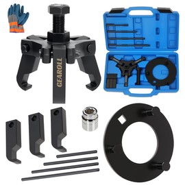 GEAROLL Harmonic Balancer Puller Installer Kit Set, Adjustable 3-Jaw Puller for Removing Harmonic Damper Pulley Compatible with Chevy GM Chrysler Ford ect
