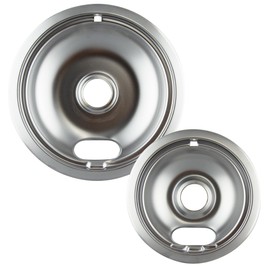 Range Kleen 12782XCD5 Style A Chrome Drip Pans, 6" and 8" - 2 Count (Pack of 1)