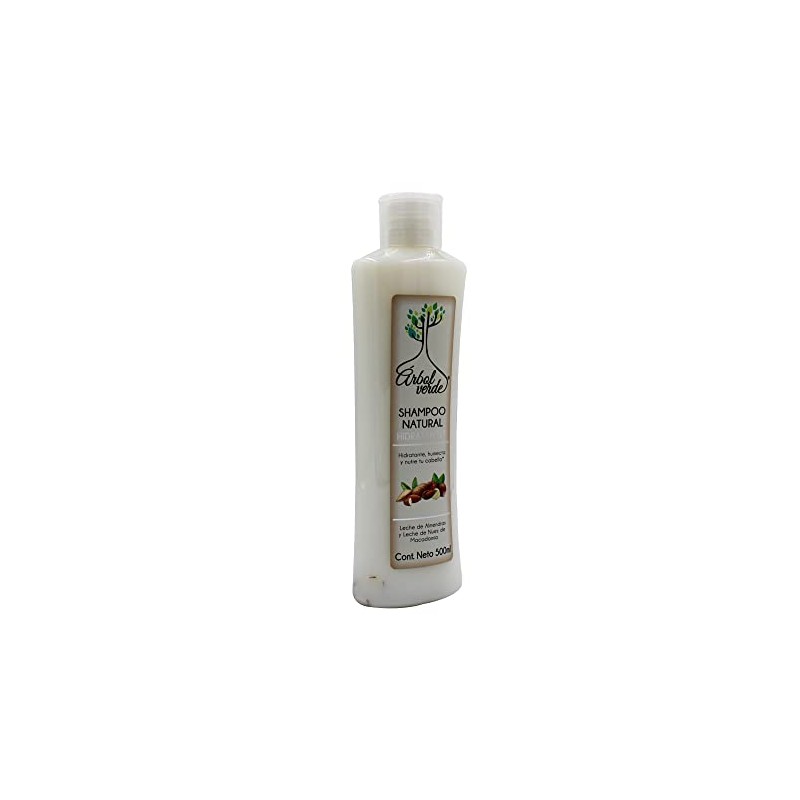 Arbol Verde Shampoo Natural Hidratante con Leche de Almendras y