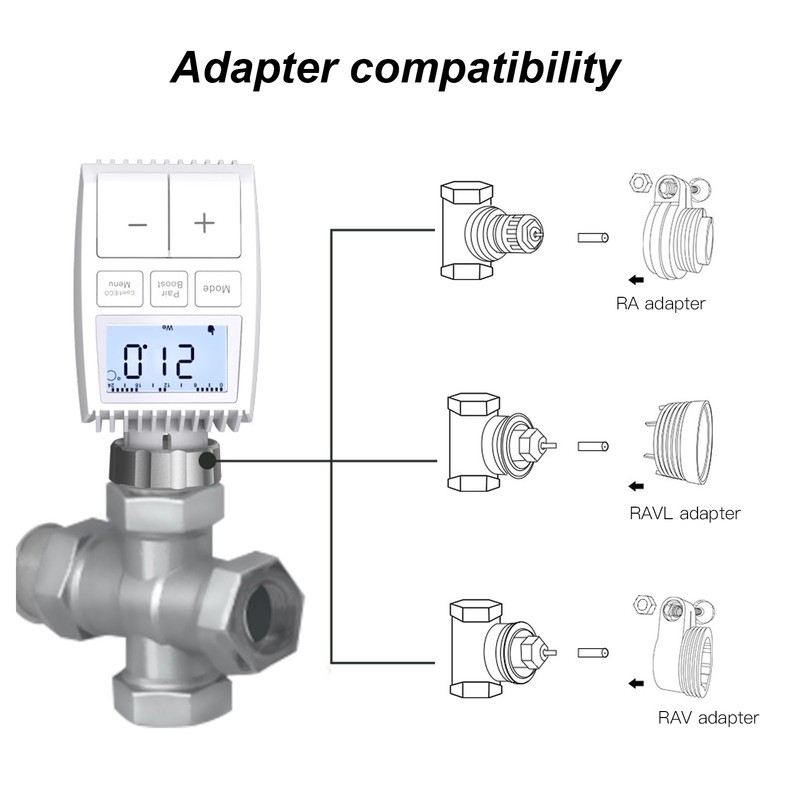 Smart Thermostat Radiator Temperature Controllable Wireless ABS Heating Valve for