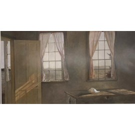 Andrew Wyeth "Her Room '63" CUSTOM FRAMED Art Americana Rural Farm USA