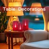 LANKER Flameless Candles with Remote Control and Timer, Battery Operated