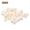 sourcing map 16Pcs Bell End Stoppers Plastic Cord Rope End