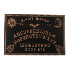 Ieron Ouija Board and Tarot Card Holder Set Wooden Black Spirit Board Dowsing Divination Boards Talking Boards with Planchette for Witchcraft Supplies