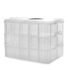 Pukkr 3 Tier Stackable Craft Storage Box – 30 Adjustable