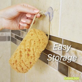Evriholder Esponja Corporal de Espuma para Exfoliante Grande para una Ducha o baño Relajante, Paquete de 2