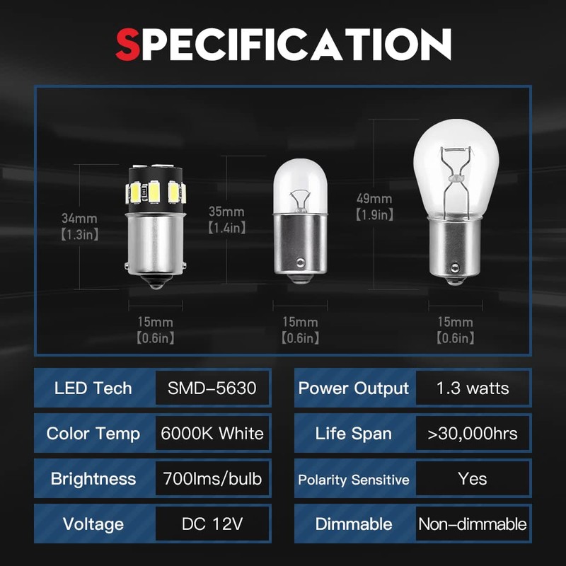 VEHICODE 1141 1003 LED Bulb for RV Camper Interior Dome