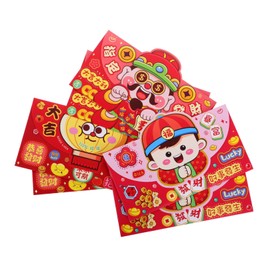 Operitacx 6pcs Red Envelope Bag Red Packets Chinese Envelopes for Cash Lunar New Year Money Holder Envelopes Envelope for Money New Chinese Style Chinese Envelopes for Money Red Pocket Paper