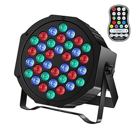 Rechargeable Stage Par Lights U`King RGB 36 LED Battery Powered Par Wireless Uplights with DMX and Remote Control Uplighting Light for DJ Disco Events Wedding Birthday Party Indoor Live Show Bar