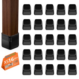 Square Chair Leg Floor Protectors, Chair Leg Protectors for Hardwood Floors, Silicon Chair Leg Protection Covers, Rectangle Floor Protectors for Chairs, No Scratches and No Noise