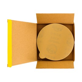 Dura-Gold Premium 6" Gold PSA Sanding Discs - 600 Grit (Box of 50) - Self Adhesive Stickyback Sandpaper for DA Sander, Finishing Fine Cut Abrasive - Sand Automotive Car Paint, Woodworking Wood, Metal