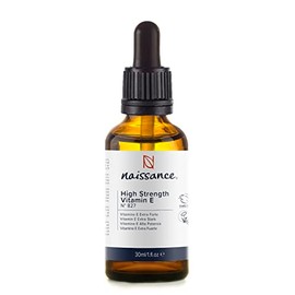 Naissance High Strength Pure Vitamin E Oil 29,500 IU - 30ml - Natural Antioxidant Plant-Based Vegan Liquid Drops for Skin, Face, Body, Nails, DIY Beauty Blends