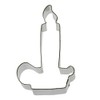 Foose Brand Candle Cookie Cutter 4.5 in, Tin Plate Steel,