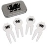 Azeeda 'Welsh Dragon' Golf Divot Tool/Repair Fork Gift Set (GO00066064)