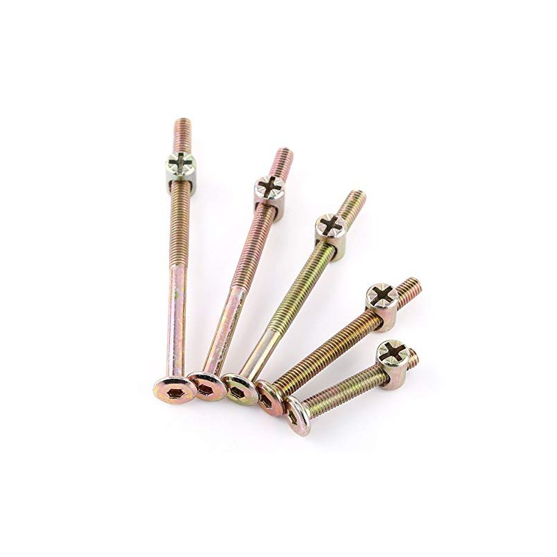 Kit de Pernos y Tuercas, 10 Piezas M6 Tornillos de