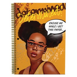 African American Expressions Notebook Set - 3 Pack of Matching Journals - 1-Subject, Single Section Notebooks - Large 8" x 10.5" Spiral Bound - I Am