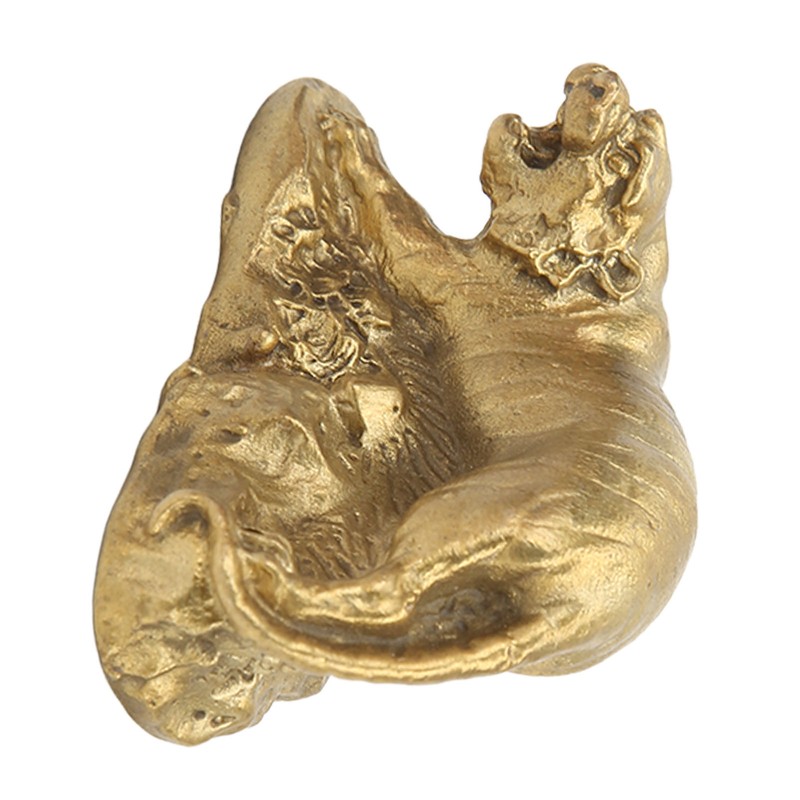 Brass Tiger Statue Ferocious Tiger Durable Brass Rustproof Durable Sturdy