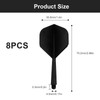 WJUAN Darts Shafts Pack of 8 75 mm, Dart Flights