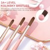 3Pcs Pinceles para Uñas Acrílicas, Brochas Acrílicas Para Uñas, Cepillos