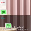 MIULEE Short Fall Curtains for Windows - Burnt Orange Blackout