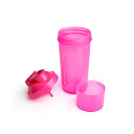 SmartShake 500 ml/18 oz, pink Slim neon, 1er Pack