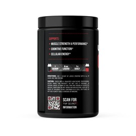 Jocko Fuel Monohidrato de creatina, polvo micronizado puro para hombres y mujeres, apoya el crecimiento muscular, la fuerza, la recuperación y la cogn