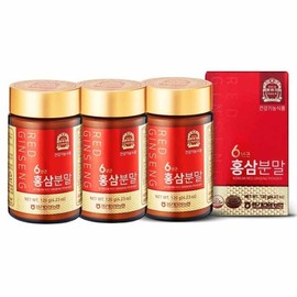 Hwangpungjeong Punggi Ginseng Nonghyup Red Ginseng Powder 120g x 3 bottles / 황풍정 풍기인삼농협 홍삼분말 120g x 3병