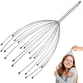 YIBOOOM Scalp Massager, 20 Finger Handheld Head Massage Tool, Stimulates Point Stimulation, Pleasure of Scalp, Refreshes Your Head, Promotes Blood Circulation, Stress Relief