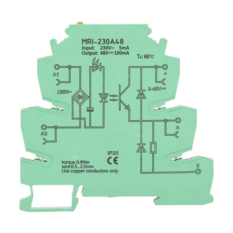 Optocoupler PLC Relay Ultra Thin 6.2mm Relay Module Input 230VAC