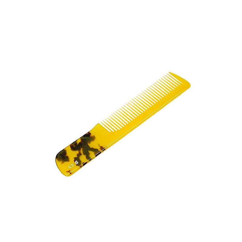 Livic NB New Tortoiseshell Comb 6 Medium Angle with Hand