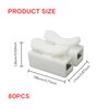 80PCS CH2 Quick Connector Stable Quick Electrical Cable Clamp Terminal