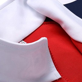 Sun Lorence Men's Athletic Running Tracksuit Set Casual Full Zip Jogging Sweat Suit Red L