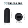 AlveyTech Black Rubber Tips for 1/2" Flat Slot Levers on