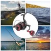 Metal Spool Spinning Wheel Sea Fishing Grip Unidirectional No Clearance
