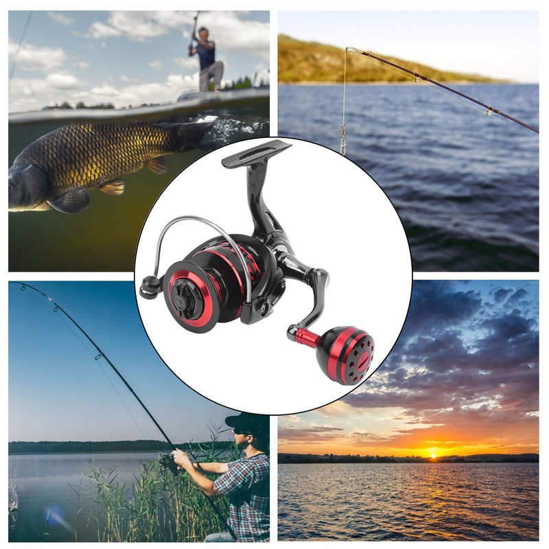 Metal Spool Spinning Wheel Sea Fishing Grip Unidirectional No Clearance
