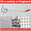 LEONTOOL 50 Pack Pegboard Accessories Organizer Kit 4 Inch Pegboard